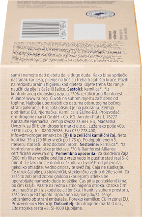 Organiczna herbatka rumiankowa babylove