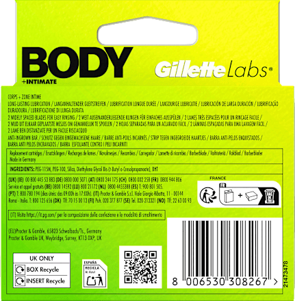 Rasierklingen, Labs Body & Intimate Gillette