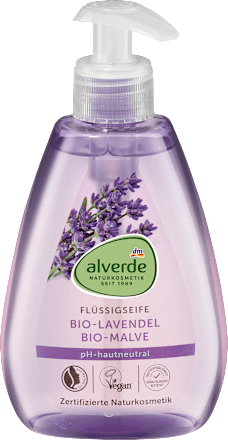 Sapone liquido mani con lavanda bio e malva bio alverde