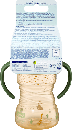 Trinklernbecher gelb, ab 6. Monat, 260 ml babylove