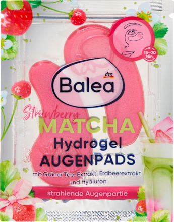 hydrogelové oční polštářky Strawberry Matcha Balea