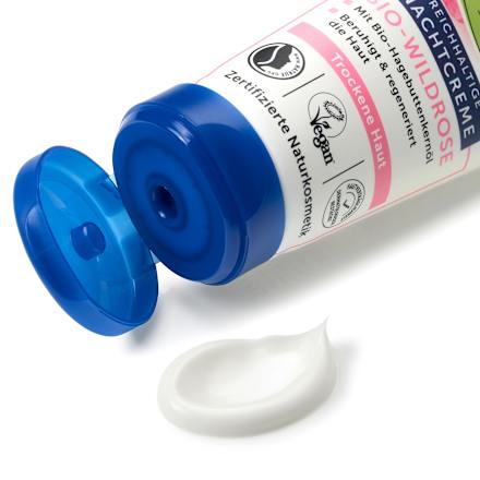 Éjszakai arckrém bio vadrózsával, száraz bőrre alverde NATURKOSMETIK