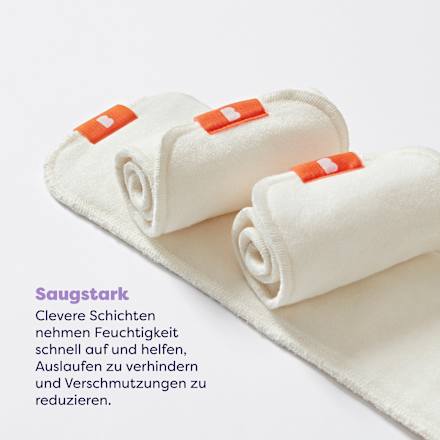 Stoffwindel Saugeinlage wiederverwendbar Bambino Mio