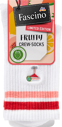 Ponožky Fruity, veľ. 35/38, biele, 1 pár Fascino