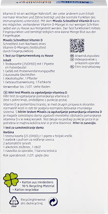 Schnelltest Vitamin D, 1 Anwendung Mivolis