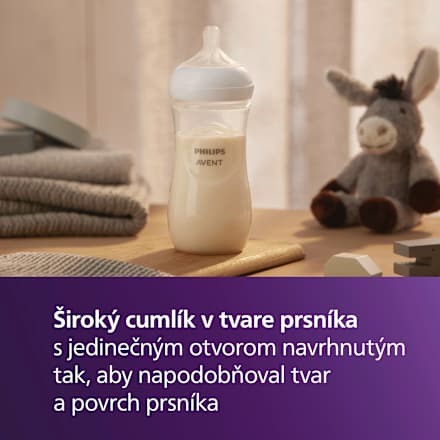 Dojčenská fľaša Natural Response, 330 ml - 3m+ PHILIPS AVENT