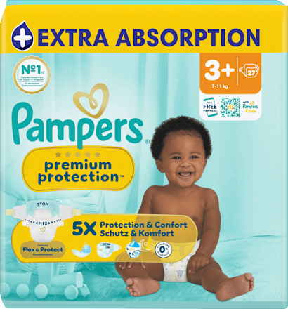 Windeln Premium Protection Gr. 3+ (7-11 kg) Pampers premium protection