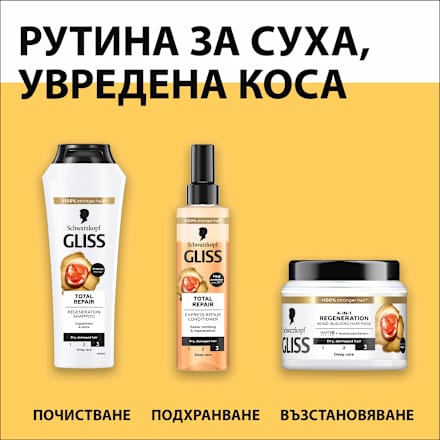 Регенерираща маска за суха коса Regeneration 4-in-1  Schwarzkopf GLISS
