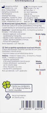 Wczesny test ciążowy Mivolis