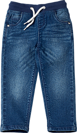 Jeans mit Stretch, Kordel & geradem Schnitt, blau, Gr. 128 ALANA