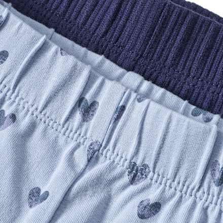 Leggings mit Herz-Muster & Struktur, blau, Gr. 74 ALANA