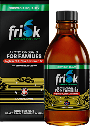 Prehransko dopolnilo omega-3 za družine, vitamin D3, okus limone, tekoče frisk GOOD FOR EVERY BODY