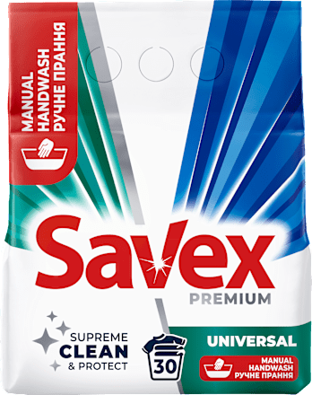Detergent  rufe manual Pudră 30 spălări Savex