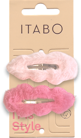 Plišane špange za kosu – ružičasta ITABO