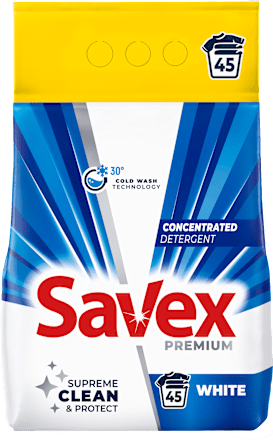 Detergent rufe pudră White 45 spălări Savex