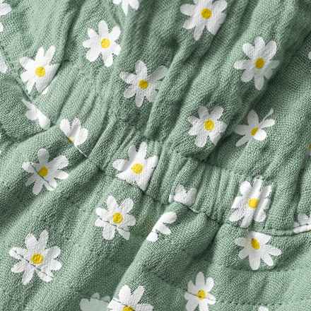 Hut aus Musselin mit Blumen-Muster, grün, Gr. 54/55 ALANA