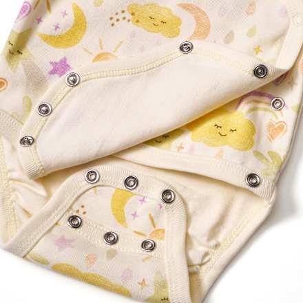 Wickelbody HALLOHEBAMME mit Mitwachsfunktion, gelb, Gr. 50/56 ALANA