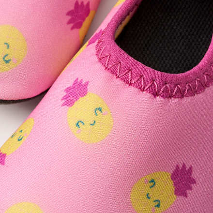 Badeschuhe mit Ananas-Muster, rosa, Gr. 23/24 PUSBLU