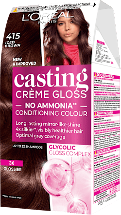 Boja za kosu – 415 lced Brown L'ORÉAL PARiS CASTING Crème Gloss