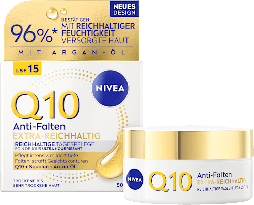 Gesichtscreme Q10 Anti-Falten Extra Reichhaltig LSF15 NIVEA