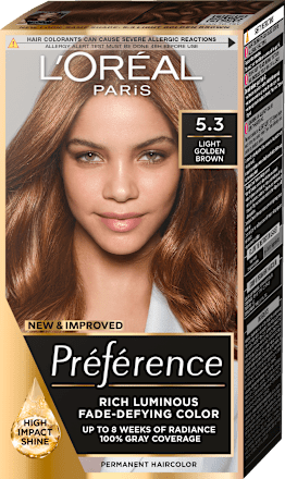 Boja za kosu -  5.3 Light Golden Brown L'ORÉAL PARiS PRÉFÉRENCE