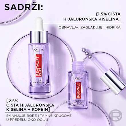 REVITALIFT FILLER anti-age serum za područje oko očiju - hijaluronska kiselina i kofein L'ORÉAL PARiS
