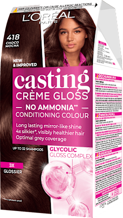 Boja za kosu – 418 Choco Mocha L'ORÉAL PARiS CASTING Crème Gloss