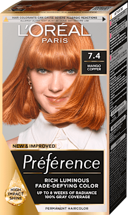 Boja za kosu - 7.4 MangoCopper L'ORÉAL PARiS PRÉFÉRENCE