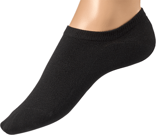 Füßlinge mit Bambus-Viskose & Fersen-ABS schwarz Gr. 35-38 Fascino
