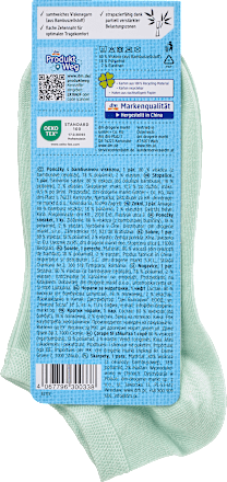 Sneakersocken mit Bambus-Viskose grün Gr. 39-42 Fascino