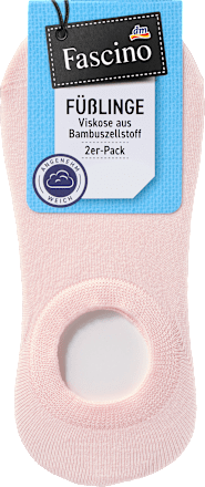 Füßlinge mit Bambus-Viskose & Fersen-ABS rosa Gr. 39-42 Fascino