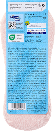 Бамбукови чорапи тип терлик, розови, 39-42 Fascino