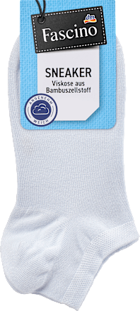 Sneakersocken mit Bambus-Viskose blau Gr. 39-42 Fascino
