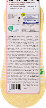 Füßlinge mit Flip-Flop-Motiv gelb Gr. 39-42 Fascino