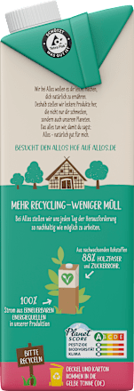 Pflanzendrink Reis Haselnuss ungesüßt ALLOS