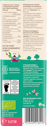 Pflanzendrink, Reis-Haselnuss Natur ALLOS