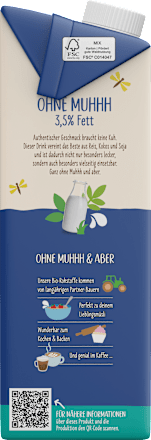 Pflanzendrink, Ohne Muhhh 3,5% Fett ALLOS