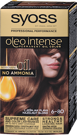 Barva za lase 6-80 Lešnik Blond syoss Oleo Intense