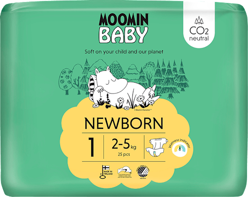 pleny velikost 1, 2-5 kg Moomin Baby