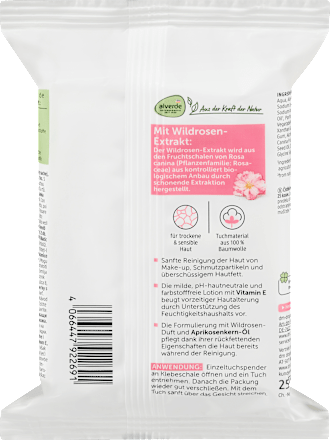 Reinigungstücher Wildrose alverde NATURKOSMETIK