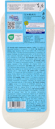 Füßlinge mit Bambus-Viskose & Fersen-ABS weiß Gr. 39-42 Fascino