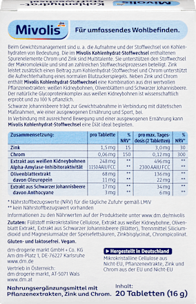 Kohlenhydrat-Stoffwechsel, 20 St Mivolis