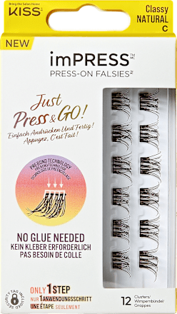 Künstliche Wimpern imPress Press-On Falsies Single Pack 01 Classy Natural KISS