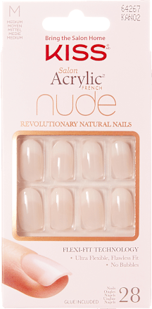 Künstliche Nägel Salon Acryl French Nude Graceful KISS