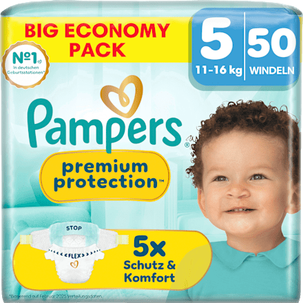 Windeln Premium Protection Gr. 5 (11-16 kg) Big Pack Pampers premium protection