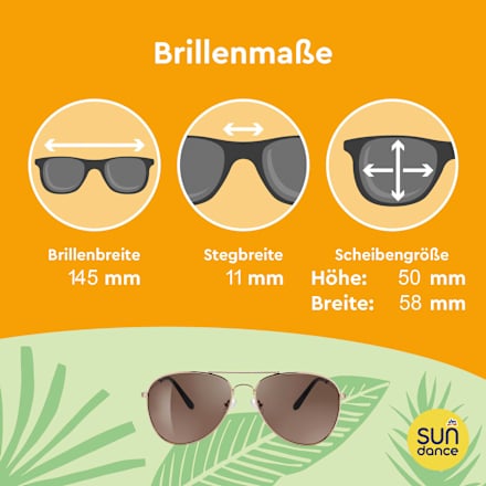 sluneční brýle se zlatými obroučky SUNDANCE