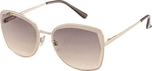 Sonnenbrille Damen Schmetterlingsform gold SUNDANCE
