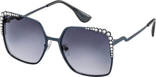 sluneční brýle černé s ozdobnými kamínky SUNDANCE