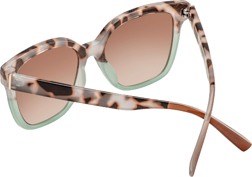 Sonnenbrille Damen grün mit braunem Muster SUNDANCE