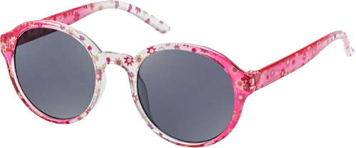 Sonnenbrille Kids pink-weiß mit Blumenmuster SUNDANCE